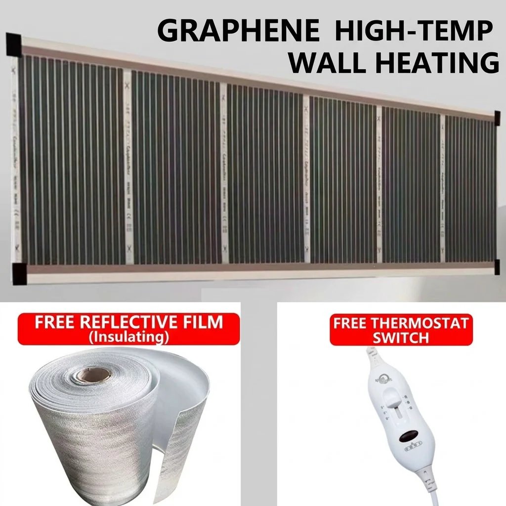 π₯3-Second Rapid Heating Honeycomb Graphene Far-Infrared Ceramic Wall Heater β Low Noise & Energy Efficient Indoor Wall Mount Heater
