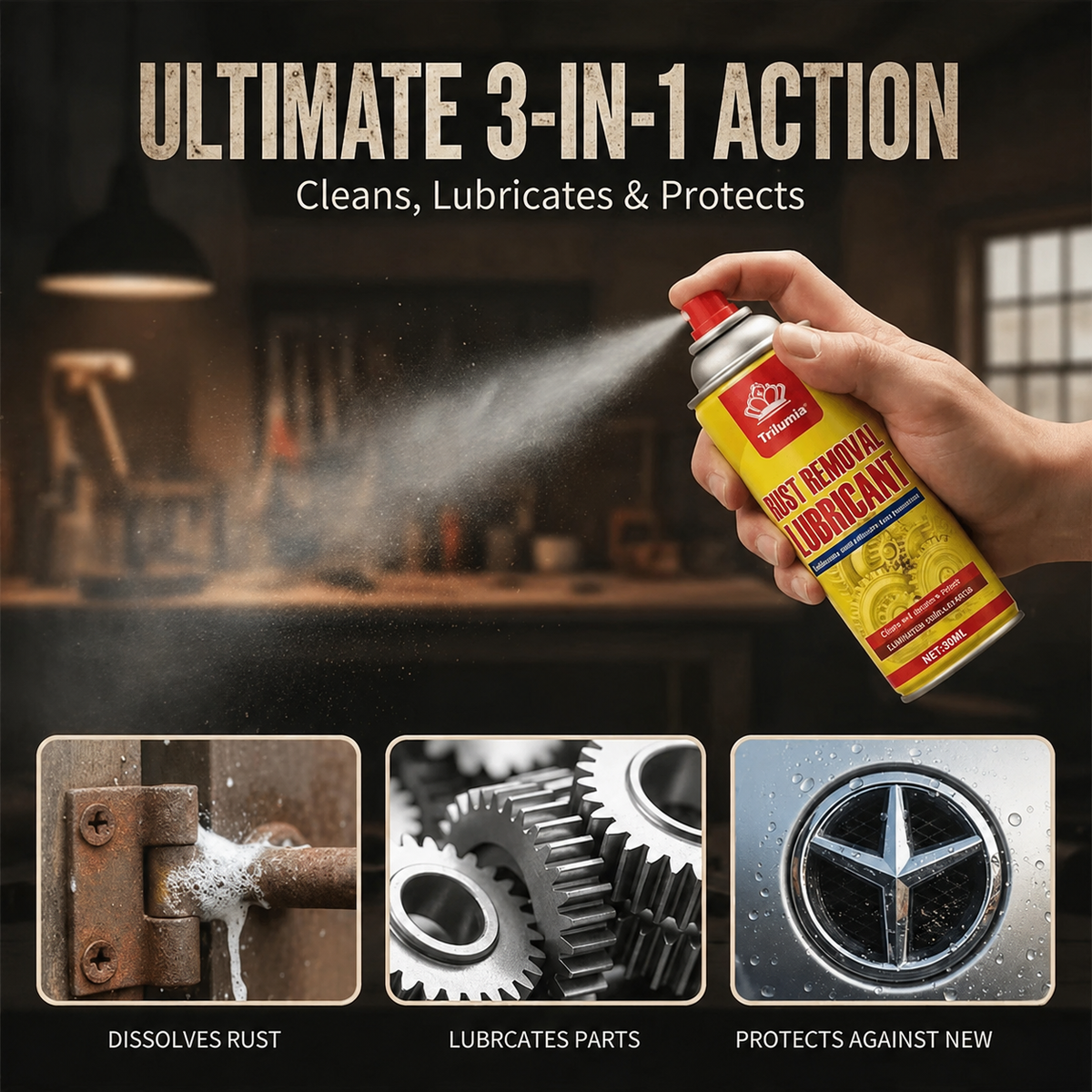 Anti-Rust Lubricating Spray & Rust Remover