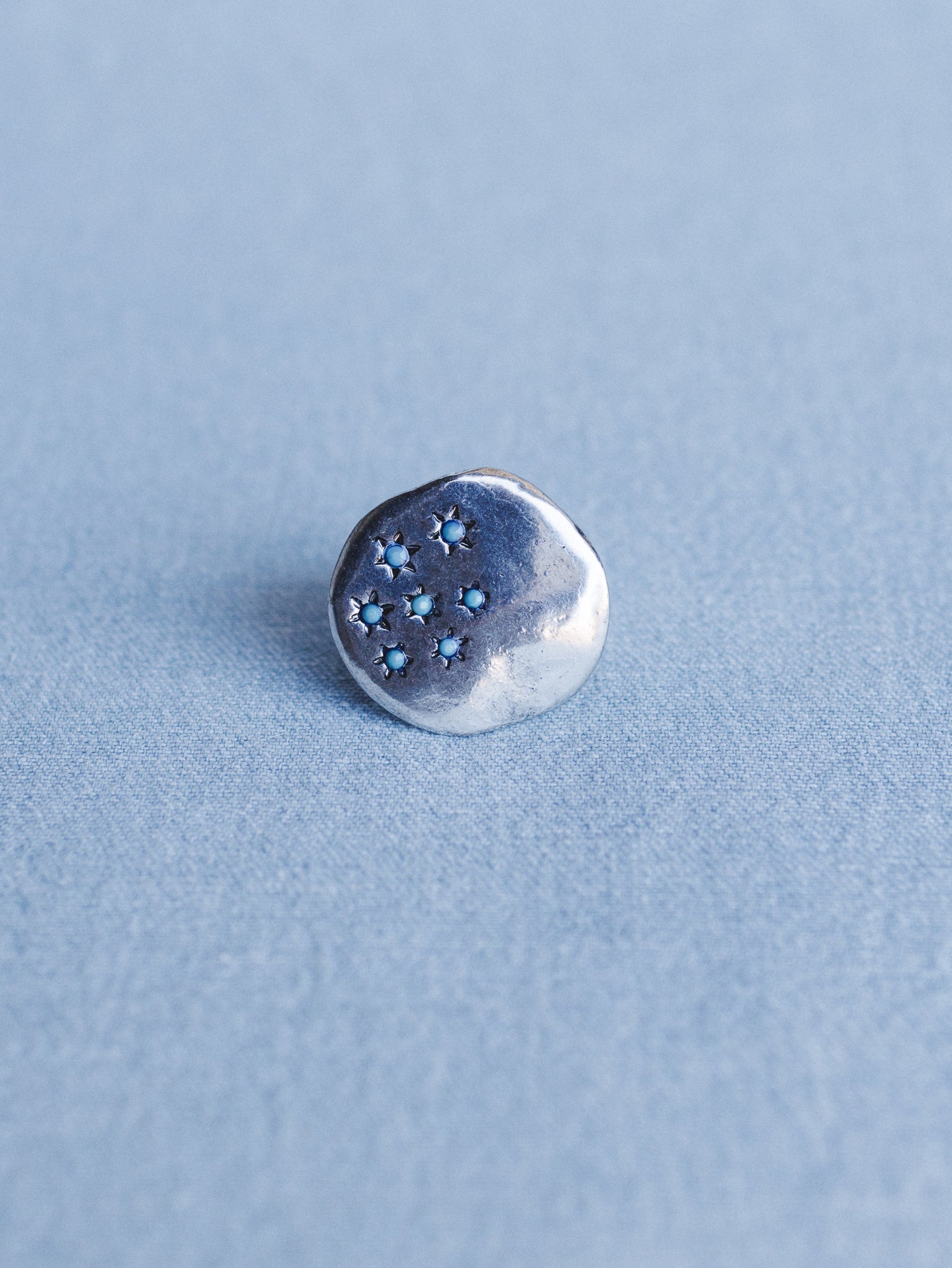 Starlit Stone Ring - Silver