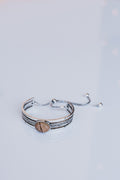 Sundancer Pull Clasp Cuff Bracelet - Jasper Silver