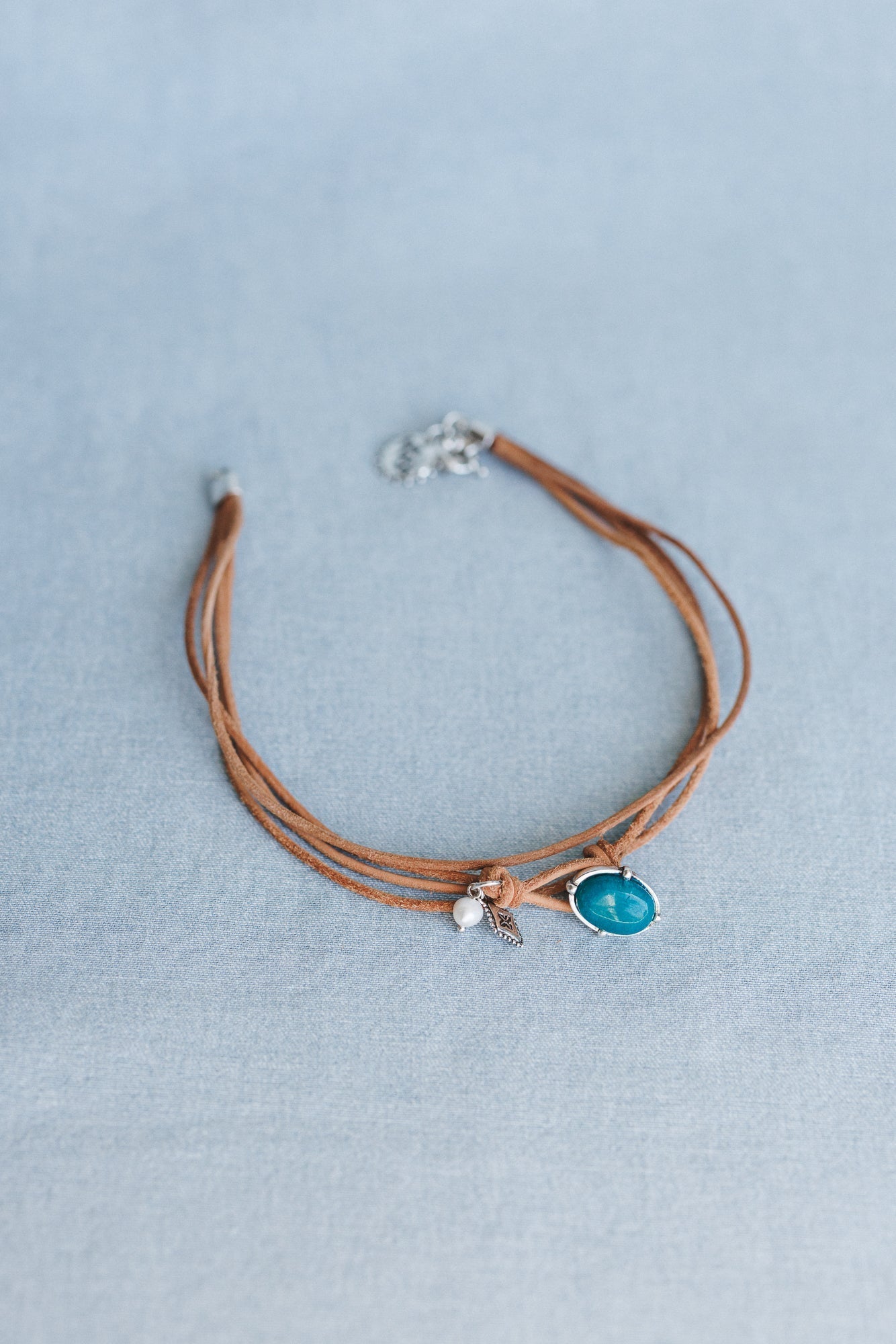 Wish Out Loud Choker Necklace - Turquoise