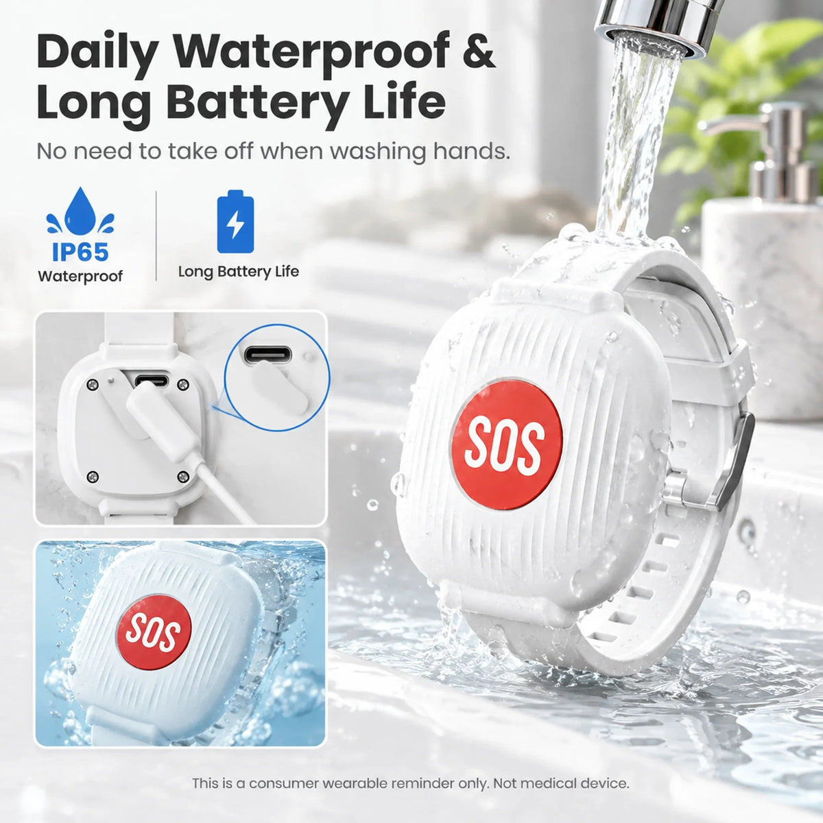 🔥🎁 Half-price offer: Safeguard the elderly—SOS emergency call wristband for seniors. 🆘