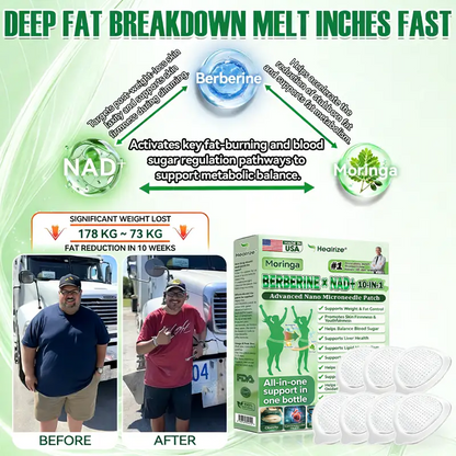 🇺🇸 𝐎𝐟𝐟𝐢𝐜𝐢𝐚𝐥 𝐔𝐒 𝐒𝐭𝐨𝐫𝐞🧑‍⚕️ | 🩺 𝐇𝐞𝐚𝐥𝐫𝐢𝐳𝐞® Moringa · Berberine × NAD+ 𝟏𝟎-𝐢𝐧-𝟏 𝐀𝐝𝐯𝐚𝐧𝐜𝐞𝐝 𝐍𝐚𝐧𝐨 𝐌𝐢𝐜𝐫𝐨𝐧𝐞𝐞𝐝𝐥𝐞 𝐏𝐚𝐭𝐜𝐡 🔥