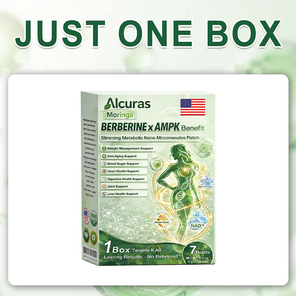 Official Store🔥| 🧑‍⚕️Alcuras™ Moringa × Berberine × AMPK 8-Benefit Slimming & Metabolic Nano Microneedle Patch 🇺🇸  Just once a day · Visible changes in 7 days  ✅ For obesity, loose skin, diabetes, sleep apnea, joint issues, and more