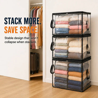 Limited 🔥TimePromotion 49% OFF 📦Large Heavy-Duty Thick Plastic Clear Storage Bag for Clothes, Moving & Storage