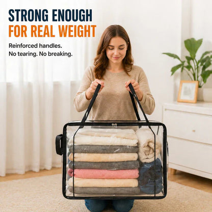 Limited 🔥TimePromotion 49% OFF 📦Large Heavy-Duty Thick Plastic Clear Storage Bag for Clothes, Moving & Storage