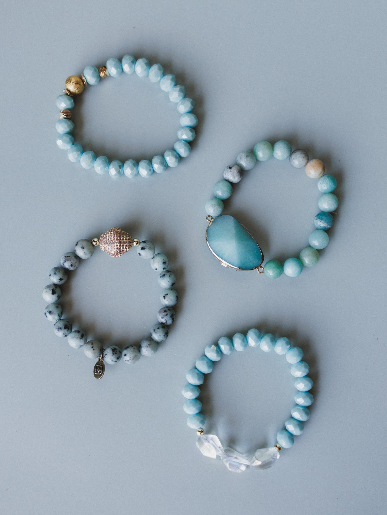 Julia Bracelet Set - Amazonite