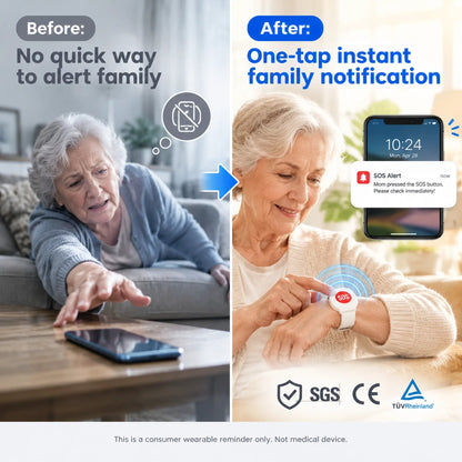 🔥🎁 Half-price offer: Safeguard the elderly—SOS emergency call wristband for seniors. 🆘