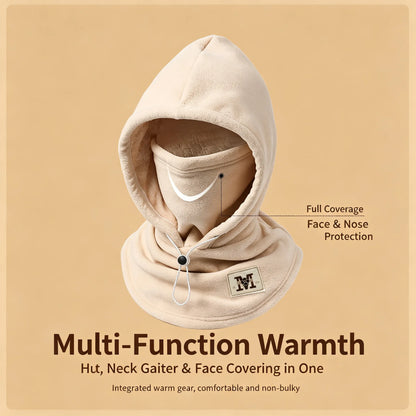 Fleece Double Layer Integrated Hat