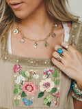 Jewel Charm Necklace - Multi