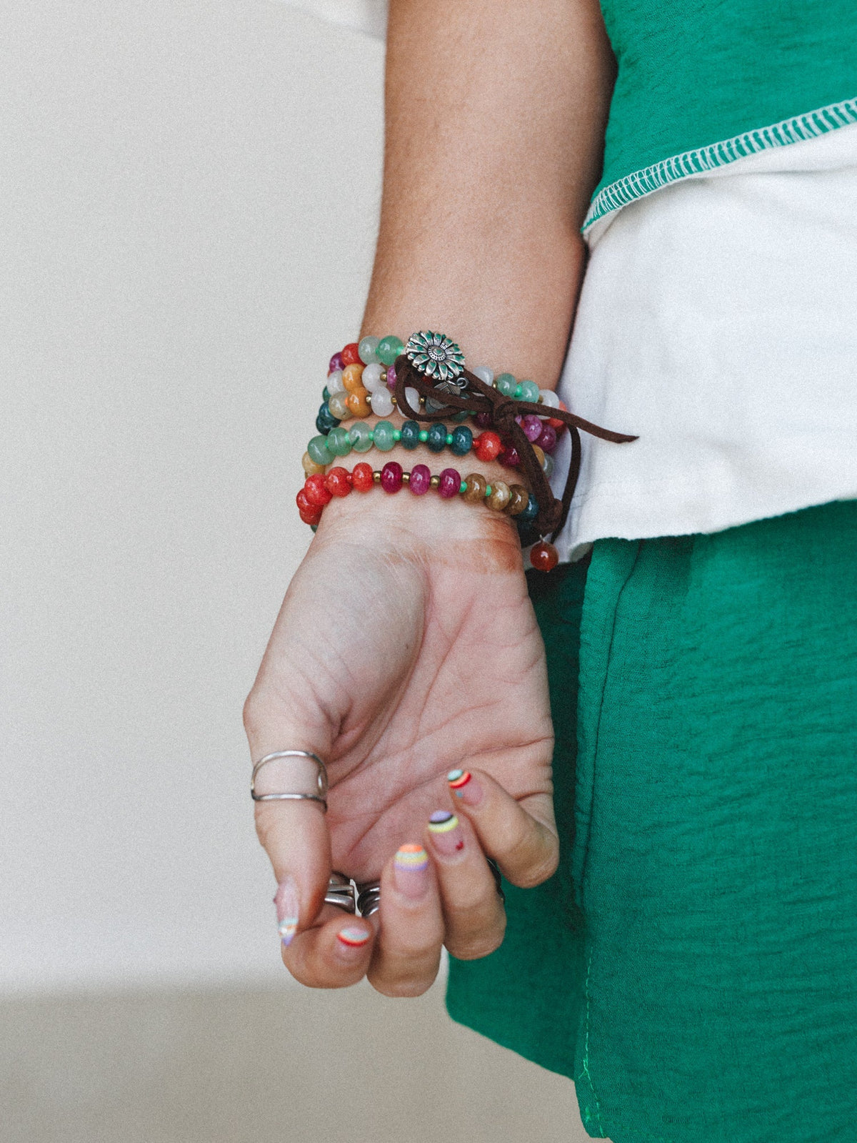 Begonia Multi Beaded Necklace - Multi