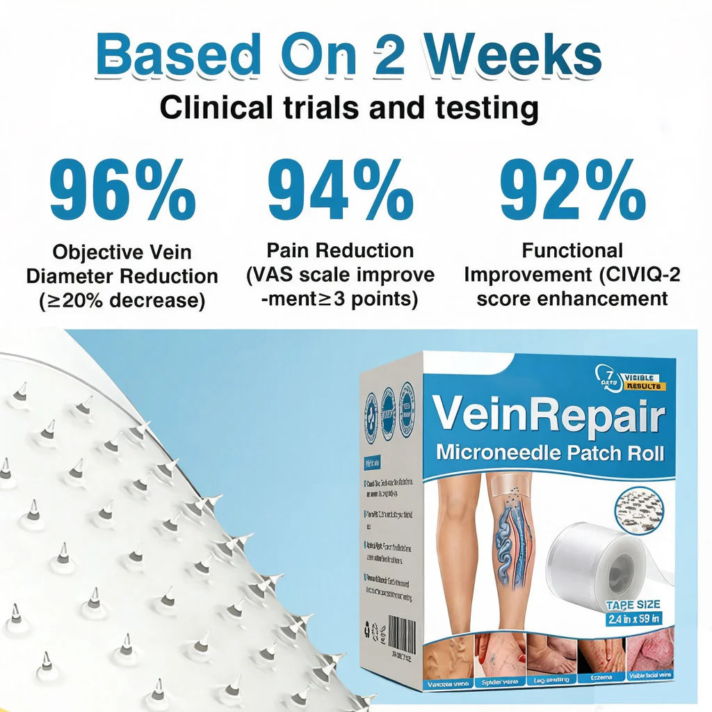 🇨🇦👨‍⚕️✅Trilumia® VeinRepair Microneedle Patch Roll⚡Instant Relief, Long-Term Results