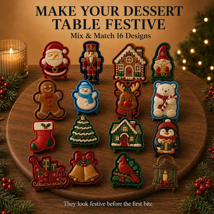 ⏰Only $9.99 Last Day Promotion!✨ 🎄16-Design Christmas Mini Pie MoldCollection🥧