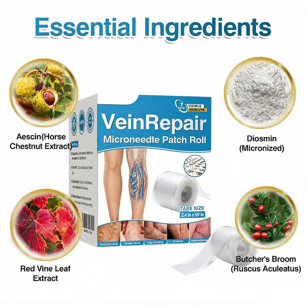 🇨🇦👨‍⚕️✅Trilumia® VeinRepair Microneedle Patch Roll⚡Instant Relief, Long-Term Results