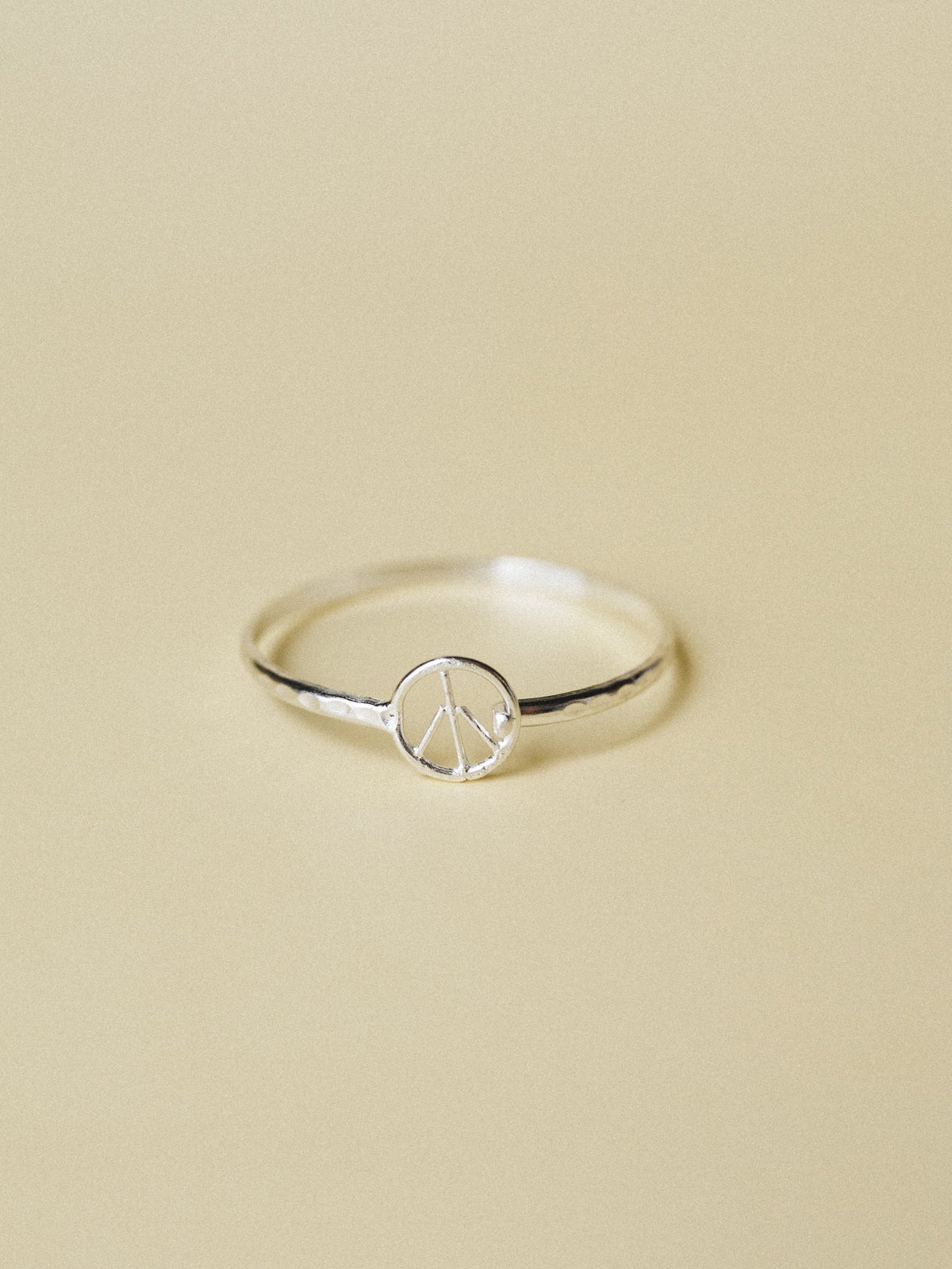 Peace Bangle - Silver