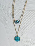 Radiant Wild Necklace - Turquoise