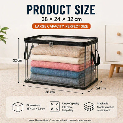 Limited 🔥TimePromotion 49% OFF 📦Large Heavy-Duty Thick Plastic Clear Storage Bag for Clothes, Moving & Storage