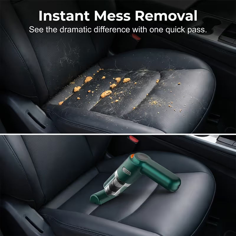 10000Pa Cordless Handheld Vacuum – Washable Filter & Multi-Nozzle Kit