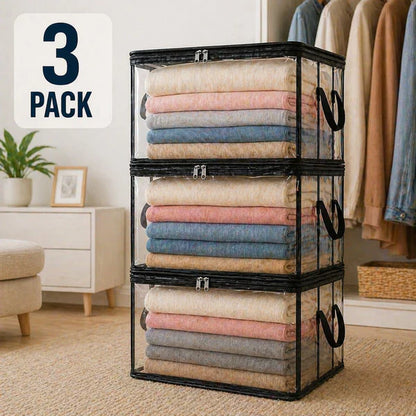 Limited 🔥TimePromotion 49% OFF 📦Large Heavy-Duty Thick Plastic Clear Storage Bag for Clothes, Moving & Storage