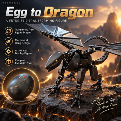 🥚🐉 DragonMorph – Mechanical Toy: Transformation from Egg to Dragon