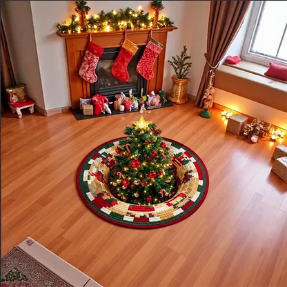 🎄 Christmas Gnome Optical Illusion Round Rug | Fun Festive Home Decor Must‐Have⭐🏠🎁