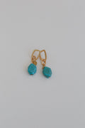 Serene Stone Drop Earrings - Turquoise - Pre Order