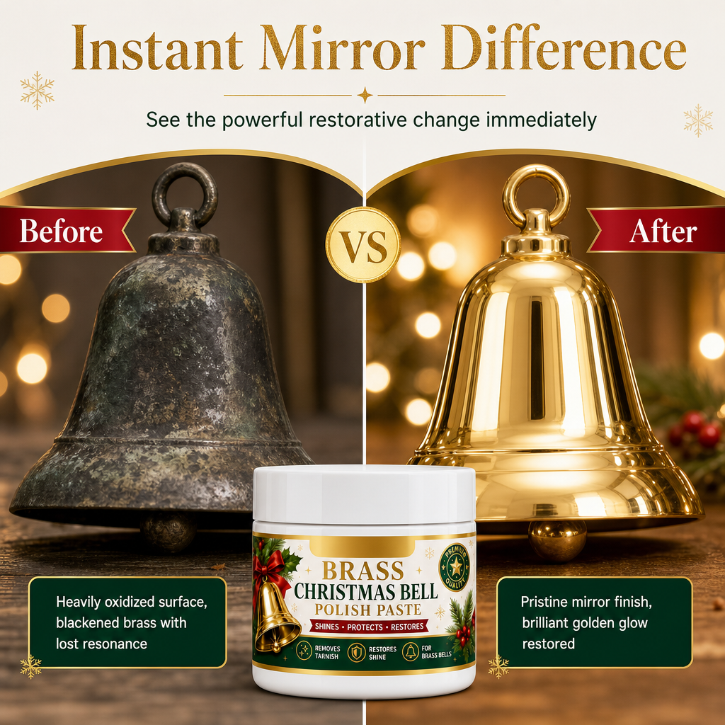 📢📢BUY 2 GET 1 FREE !! ⏰Brass Bell and Copper Polish Cream for Tarnish and Oxidation Removal