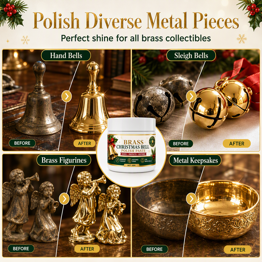 📢📢BUY 2 GET 1 FREE !! ⏰Brass Bell and Copper Polish Cream for Tarnish and Oxidation Removal